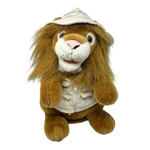 Safari Lion Singing Dancing Plush Lion Sleeps Tonight P6825 LN 2004 Works